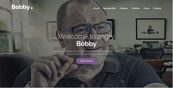 Bobby Creative One Page Joomla Template