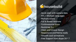 Housebuild Joomla Construction Business Theme
