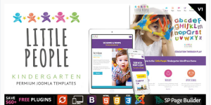 Little People Kindergarten Joomla Template for PreScool and infants nurseries and play school