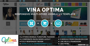 Vina Optima Multi Store Joomla 3.x Template