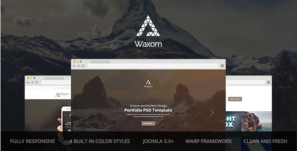 Waxom — Clean and Universal Responsive Joomla Template