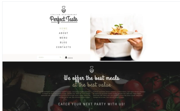 Cafe And Restaurant Joomla Template