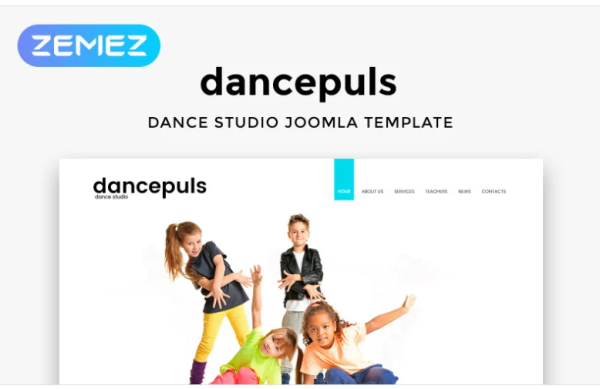 Dancepuls Dance Studio Responsive Clean Joomla Template