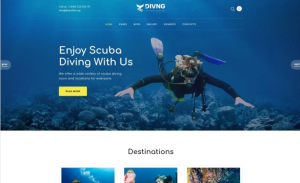 Divng Diving Responsive Modern Joomla Template