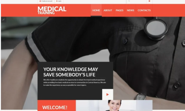 Medical Training Joomla Template