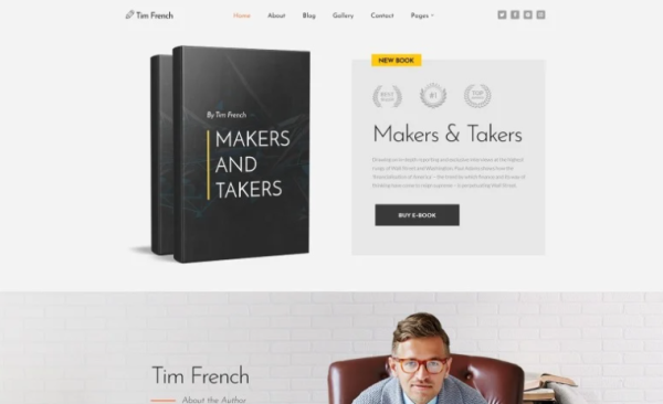 Tim French Personal Pages Modern Joomla Template