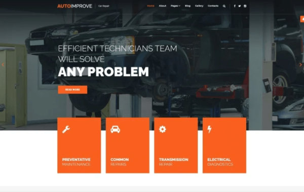 Autoimprove Car Repair Multipage Creative Joomla Template