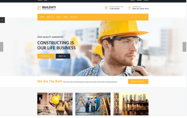 Buildify Construction Company Joomla Template
