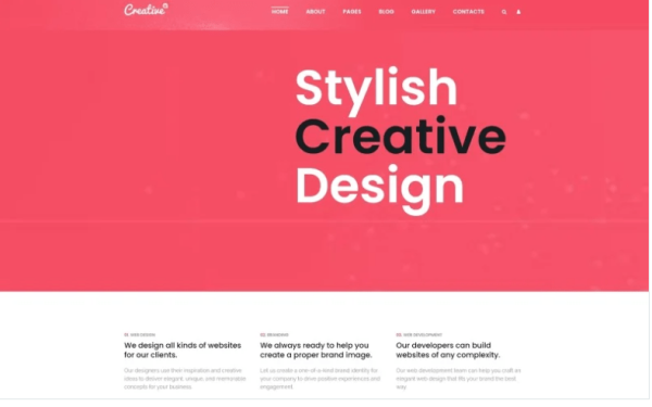 Creative Web Design Studio Joomla Template
