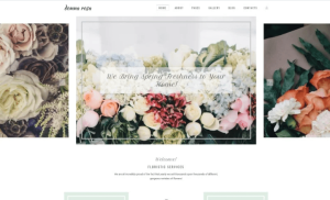 Donna Rosa Sophisticated Florist Agency Joomla Template