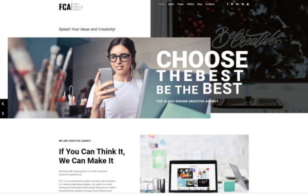FCA Impressive Creative Agency Joomla Template