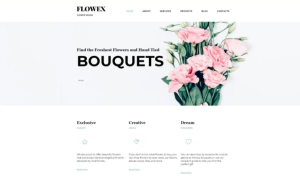 Flowex Flower Shop Ready to Use Clean Joomla Template 1
