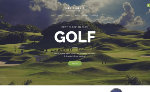 Golf Gold Golfing Club Joomla Template