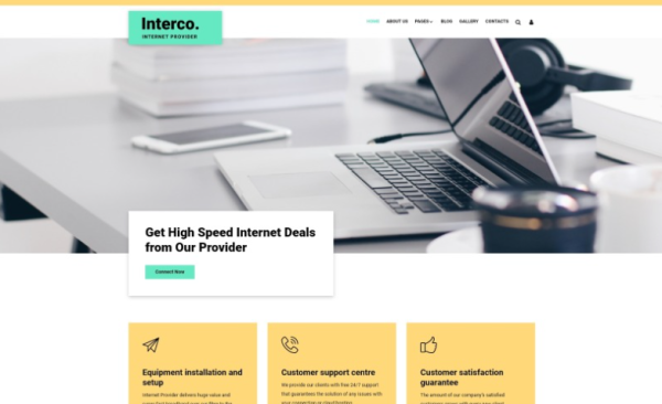 Interco Internet Provider Joomla Template