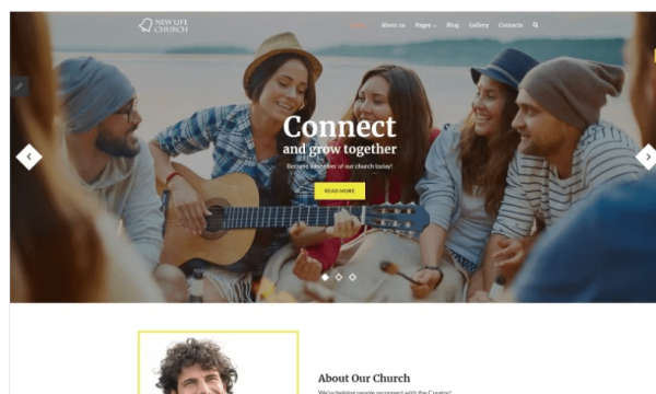 New Life Church Joomla Template