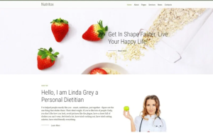 Nutritox Simple Dietitian Health Blogger Joomla Template