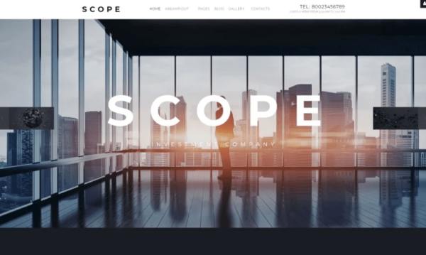 Scope Investment Company Responsive Joomla Template