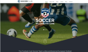 Soccer Soccer Club Responsive Joomla Template